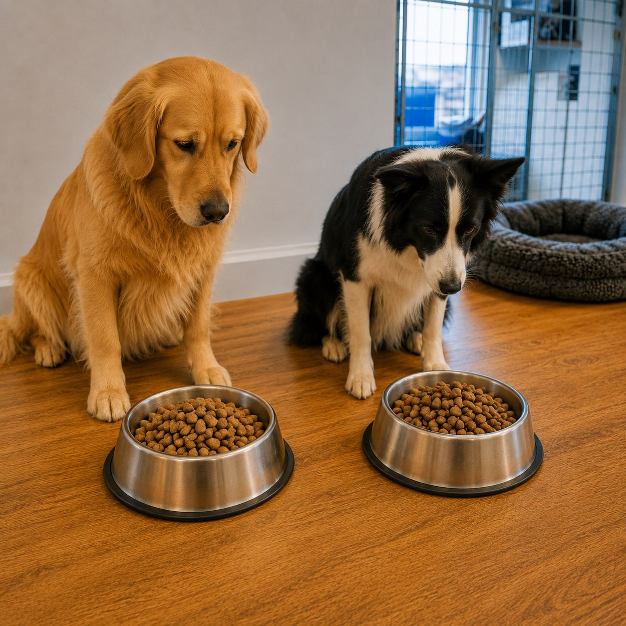 Nourrir un chien du refuge