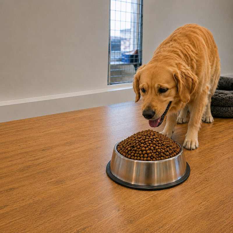 Nourrir un chien du refuge